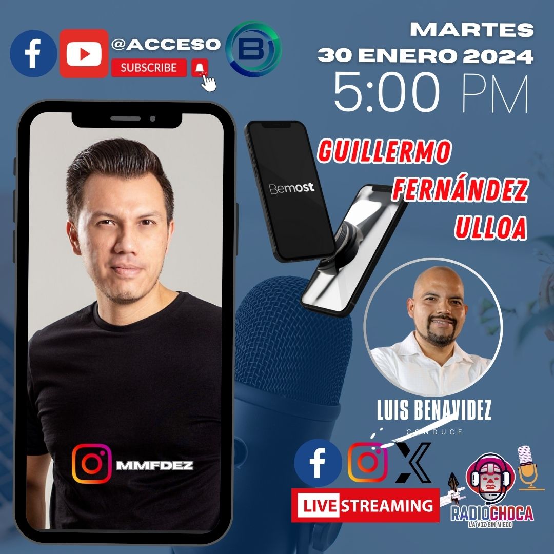 ChocaRadio's tweet photo. #AccesoB 🎙️ | Martes 30 Enero, cerrado el mes conversando los temas que mueven la agenda de este país.
✅5PM vía #streamerchallenge #StreamingLive #facebookreelsviral #facebooklivestream https://t.co/ColvskedkX