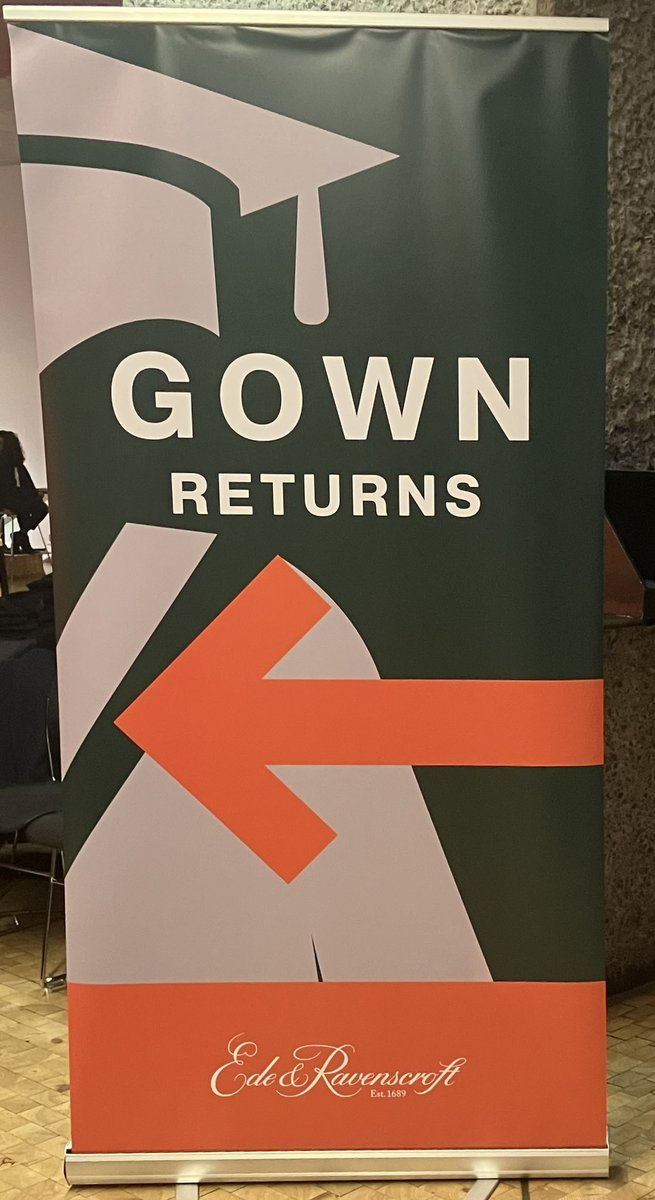 mike_rat's tweet photo. It’s the end of winter graduation, so the gowns have to be returned. It’s been wonderful to the join in the celebrations of so many graduates, their families and friends. #citygrad https://t.co/bWXolA5Lf1