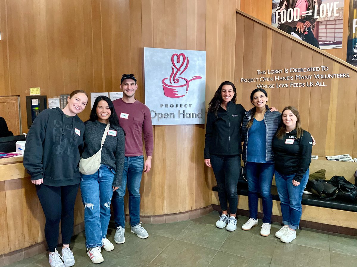 Our Corporate Social Responsibility platform extends our work through advocacy and volunteerism to make a positive impact on our communities. Local teammates used our time-off policy for #volunteering at <a href="/ProjectOpenHand/">Project Open Hand</a> to prepare healthy meals for San Franciscans in need.