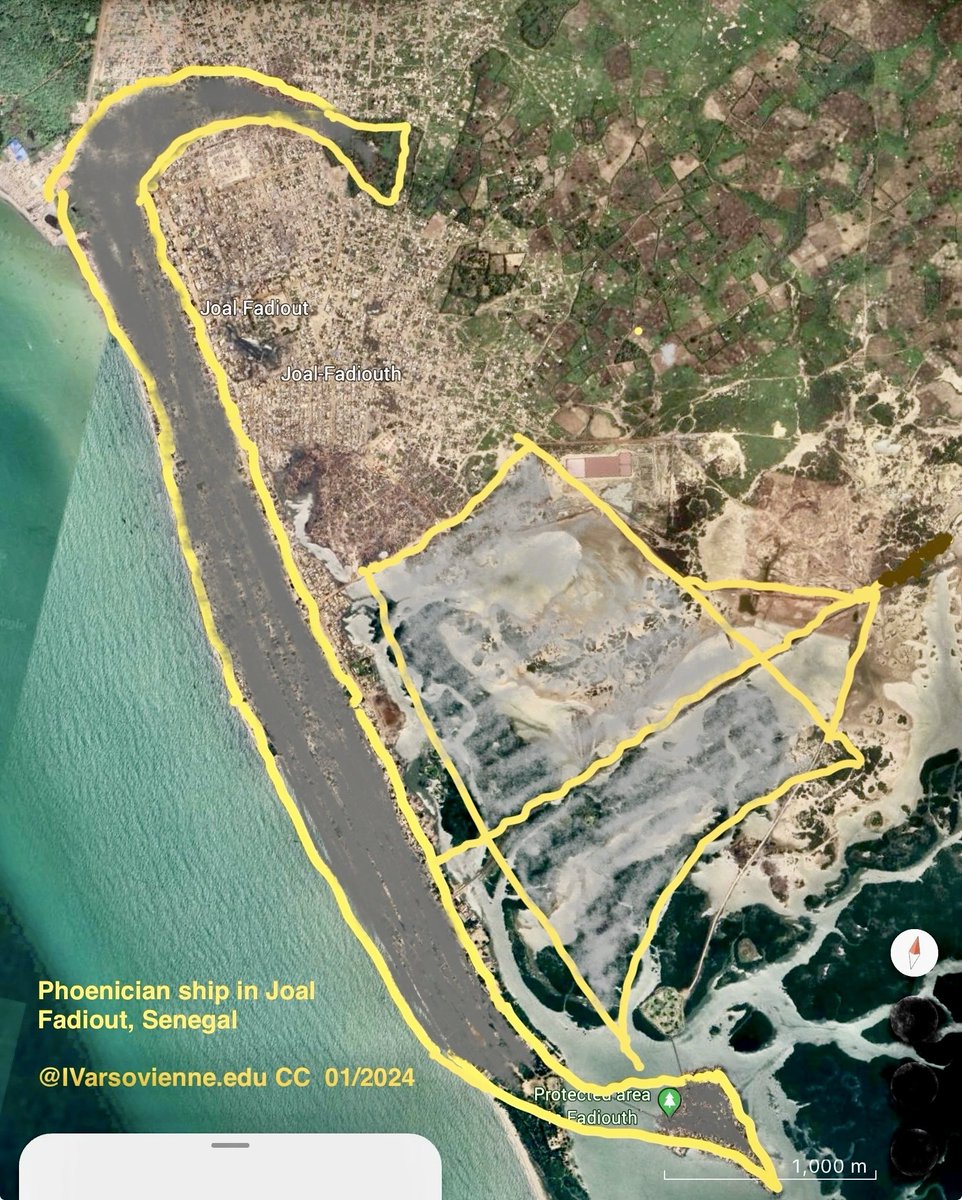IVarsovienne's tweet photo. @anandaos Was #JubaII protecting info about cross Atlantic #Roman trade w/#Brazil? Cargo in #Dakar after processing in #African factories, was being sent to #Europe after 40 BC; before, trade w/#FortunateIsles probably was done by #Phoenicia. #ancientship #worldtrade #JoalFadiout #Senegal https://t.co/Xb807ZQSsG