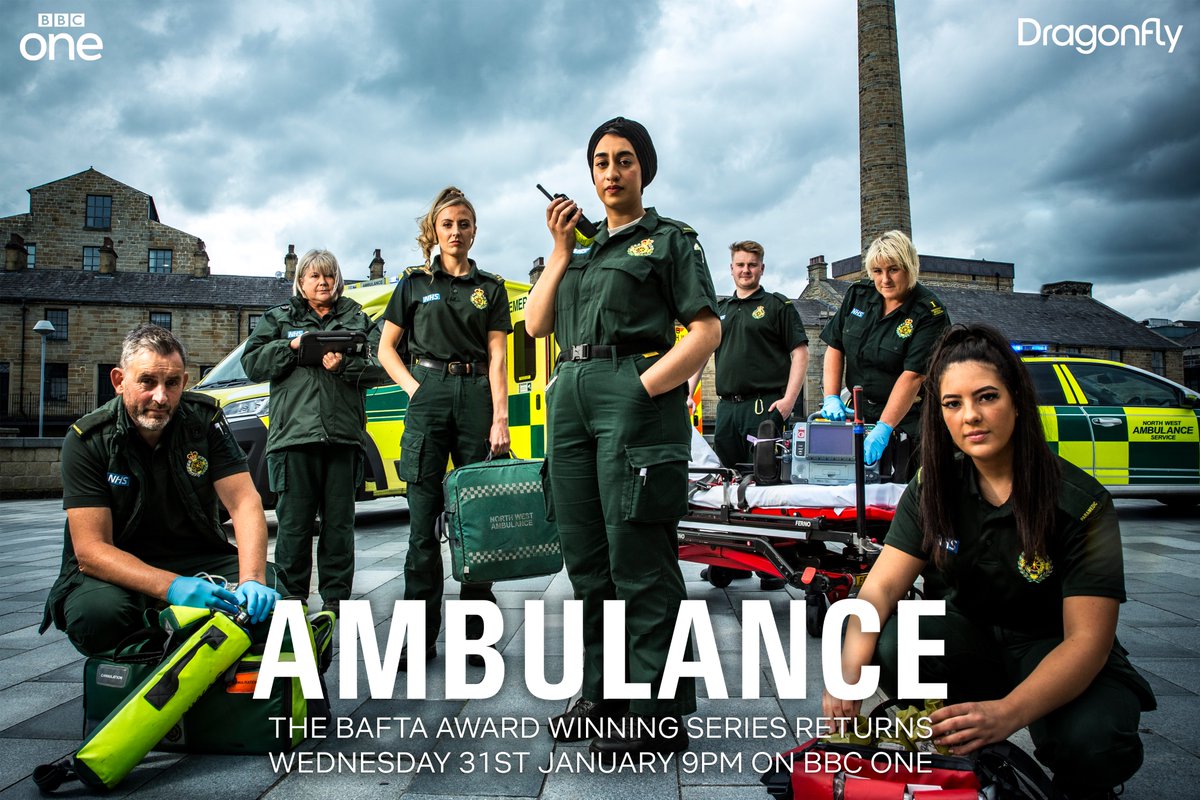 Ambulance is back! 🚑 Series 12 starts tonight at 9pm on BBC One. We’re incredibly proud to have once again teamed up with @NWAmbulance to give a behind-the-scenes look at the crucial work of our 999 service. bbc.co.uk/programmes/m00…