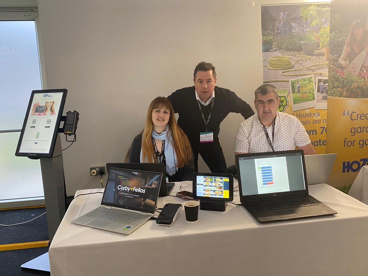 Alan, Claire and Grant are set up at #GCAConf2024 Associates Exhibition and are looking forward to answering questions and talking about Corby+Fellas latest tech and developments.
#WinRetail #gardencentreretail #CRM #epos #retailmanagement #Apps
