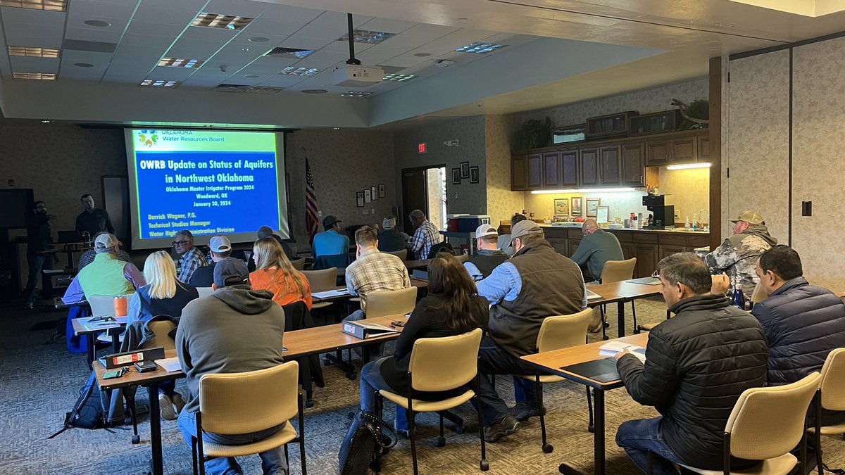 SumonDattaOSU's tweet photo. 2024 Oklahoma Master Irrigator program is in full swing in Woodward, OK

@OIrrigator @okstateferguson https://t.co/x4k90mofft