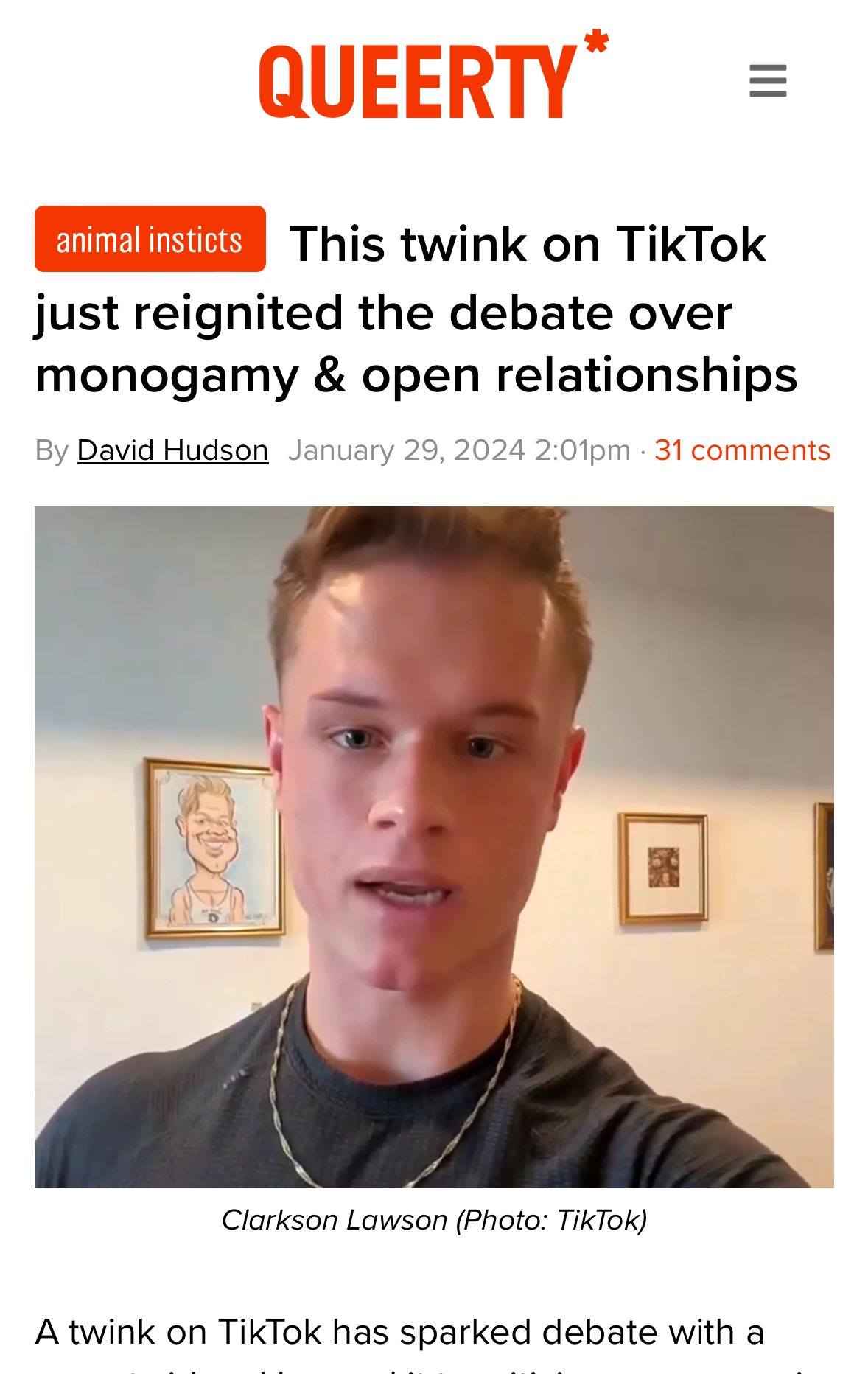 Clarkson Lawson on X: Damn… Twink???? I thought I graduated from that  title once I benched 255 lbs…. 🥱 Anyways…. t.cohL2suYXCzs  X