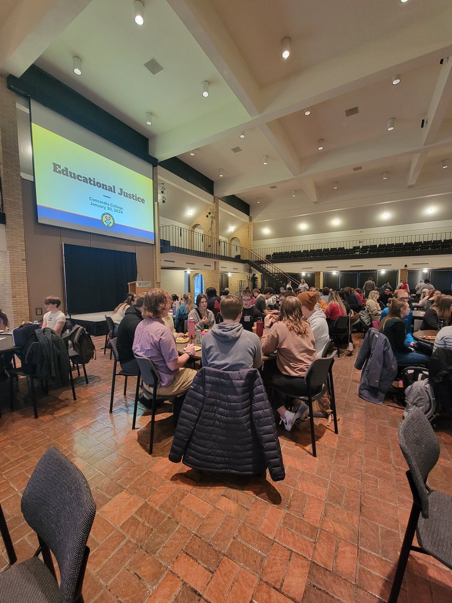 CobberEDUC's tweet photo. Today's the day of Concordia College Department of Education's annual Vocation Retreat.  The topic is educational justice.  We are blessed to have Tristan Love, Jen Sahr, and Cat Fields from Fargo Public Schools to share their expertise and knowledge on this vital topic! #cordmn https://t.co/faCQSqF4BG