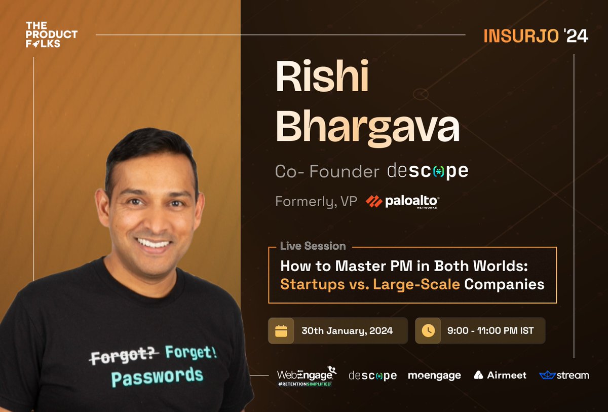 Startups vs Large Scale Companies. 🏢
Can they be anymore different? 
With different goals and product infrastructure, they're at opposing ends of the spectrum. 

So, how does a Product Manager prepare for them both? 🤔

⏰ In less than 5 minutes, Rishi Bhargava, Co-Founder,