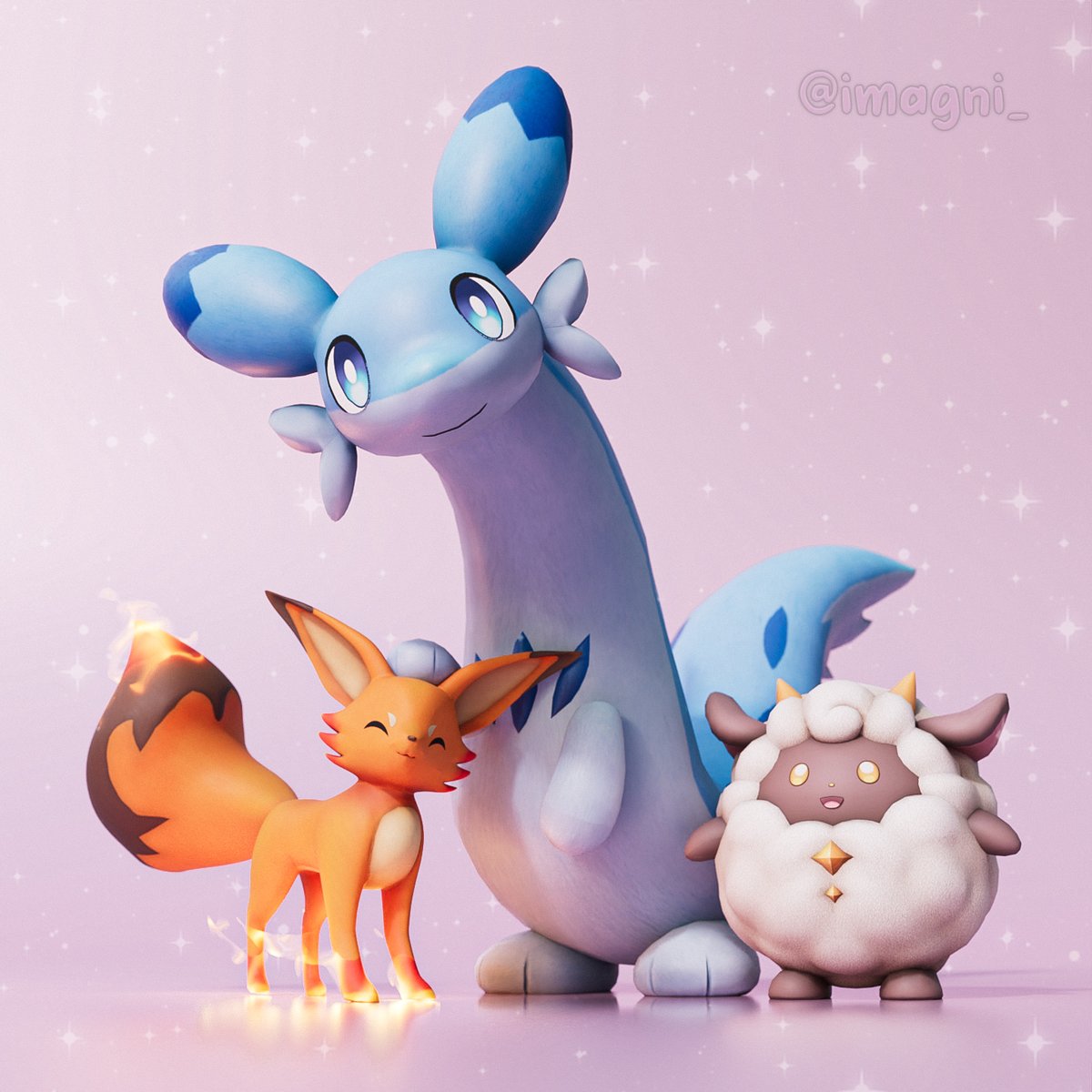 These cute Pals and I are open for <a href="/Palworld_EN/">Palworld</a>  commissions! 
(Yes I did enslave them, sorry PETA)
#PalworldArt