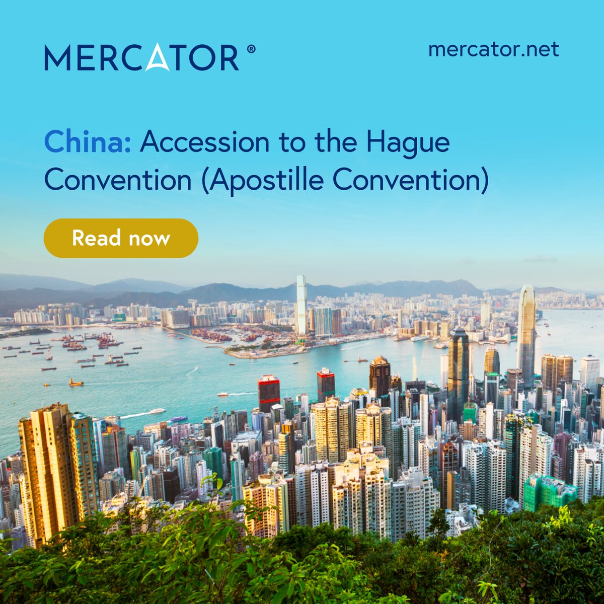 MercatorbyCitco's tweet photo. On the 7th of November 2023 in China, the 1961 #ApostilleConvention came into force. This streamlines traditional #legalization processes for #publicdocuments between Contracting states. Read more. https://t.co/7LISLQd7mI https://t.co/LEhFE3r0zQ