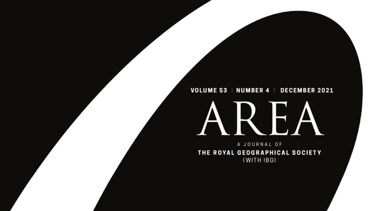 📢Editor Announcement!📢 We are delighted to welcome @jeremyj_schmidt to the #Area editorial team. Jeremy joins Sarah Marie Hall, Alan Latham & Julian Leyland as the newest Editor of #Area - get in touch if you have a submission you would like to discuss!