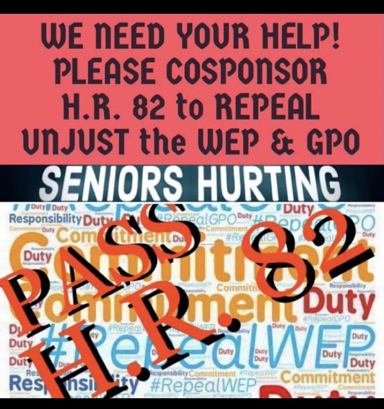 Charlie22825276's tweet photo. Congress Please take action on #HR82 and #S597 bills.
Why continue to deny the rightful Social Security benefits of workers who protect, rescue, educate, and keep our vital federal, state, &amp; municipal
services in operation.

Make #SocialSecurityFairness your priority!! https://t.co/bxuM0teVDb