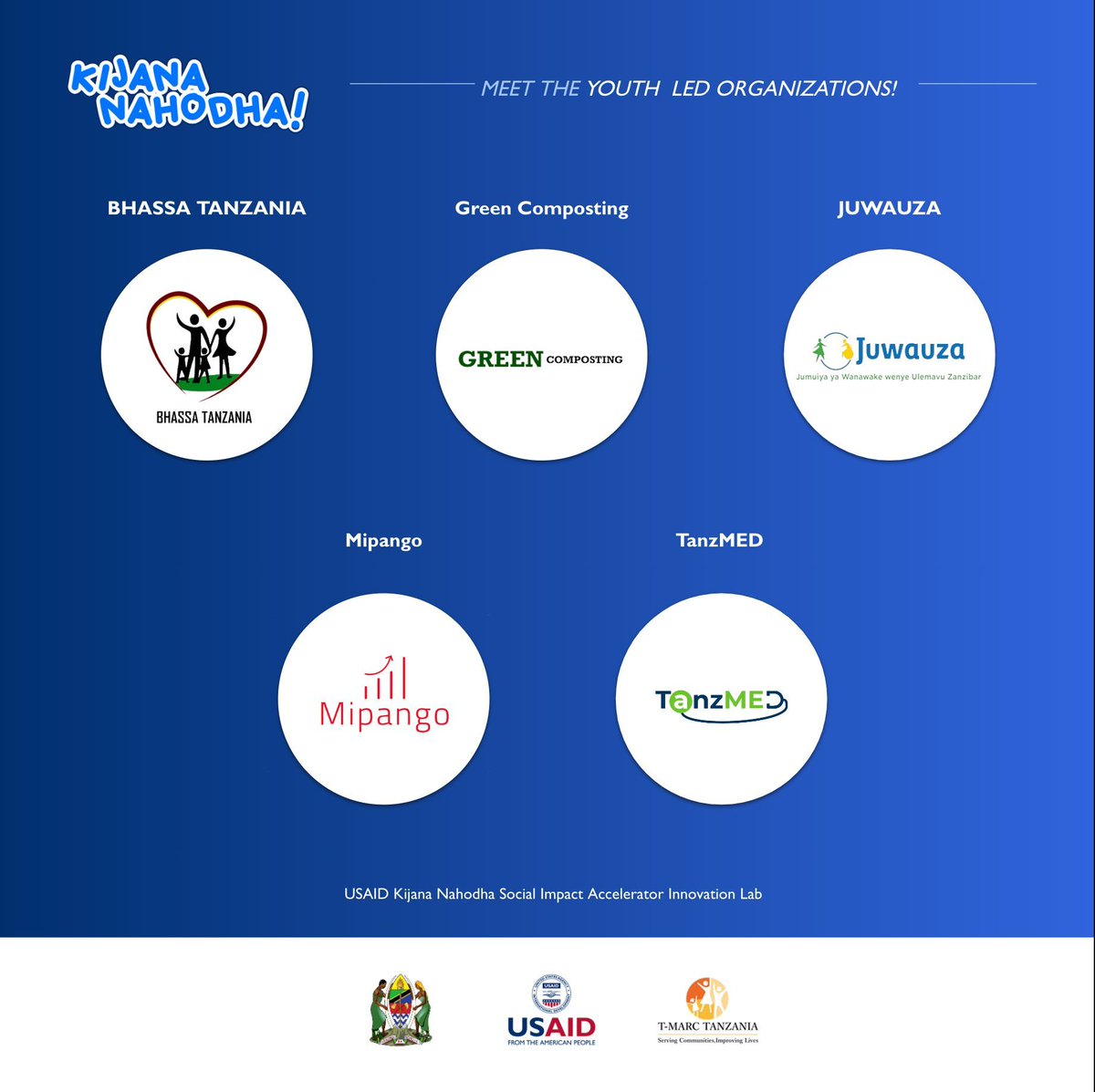 🔊We are excited to co-host the USAID Kijana Nahodha Social Impact Accelerator Innovation Lab! 

We can't wait to see what youth leaders from different Tanzanian youth-led organizations have been working on, as we select the WINNER among winners🎉 . 

#YouthCenteredDesign