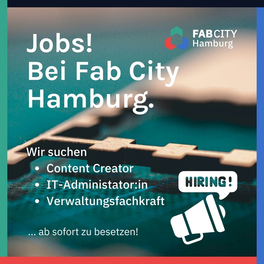 🌟 Fab City Hamburg e.V. sucht Verstärkung! 🚀 Stellenangebote:

Content Creator (Text) 📝
IT-Administrator:in 💻
Verwaltungsfachkraft 📚

👉 Details: fabcity.hamburg/de/fabcity/job…

🌈 Sei dabei und bewirb dich jetzt! 🚀🌟 #Job #FabCityHamburg #Bewerbung