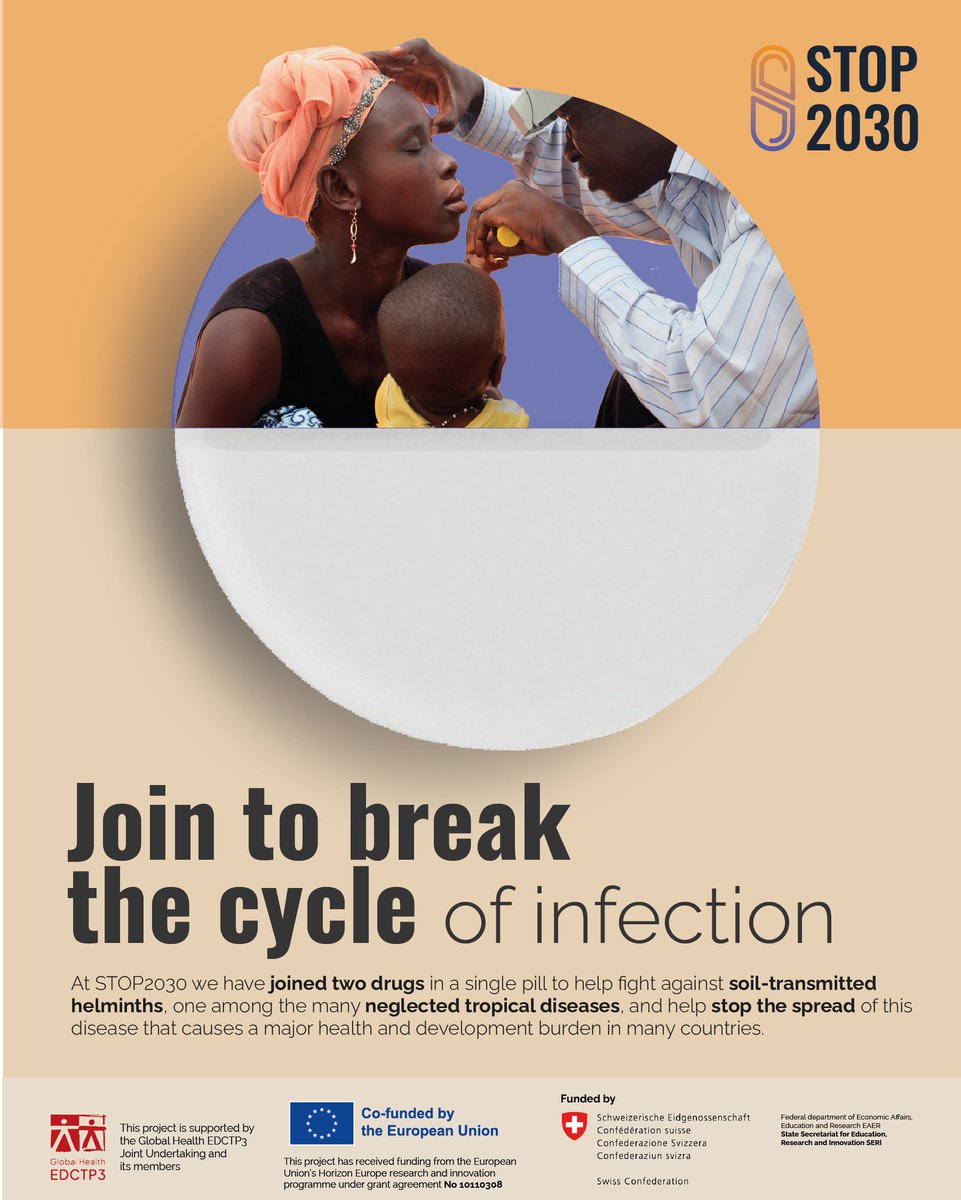 On this #WorldNTDday, we are happy to be part of the efforts to #beatNTDs. In our @STOP2030project we aim to provide a new therapeutic option for #STH and help #BreakTheCycle of neglect. Stay tuned to our progress! #100percentCommitted stop2030.org