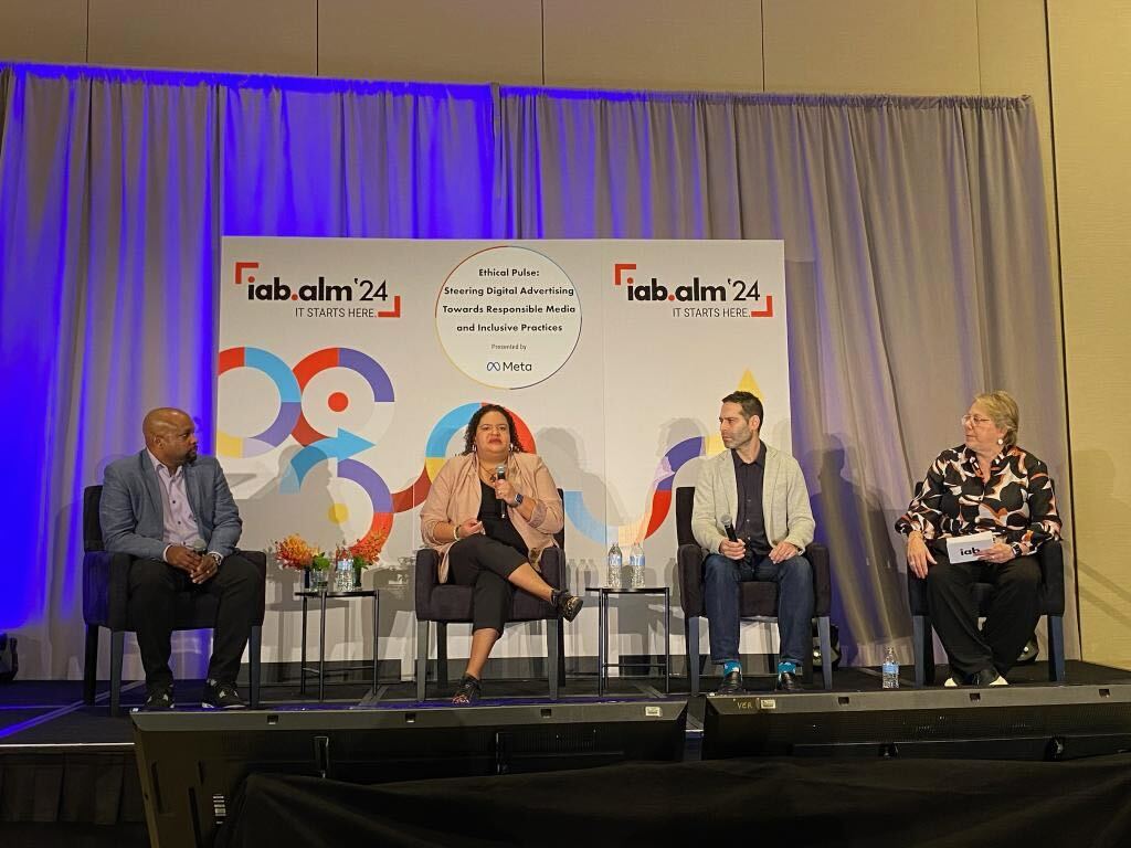 .@kerel_cooper (@GroupBlack_Co), @digitaldeva (@dentsu_global), Dave Rosner (@Audigent), and #IAB's @SherylGoldstein sit down to discuss inclusive advertising practices, unbiased algorithms, and recommendations to revise industry standards to nurture a media ecosystem #IABALM