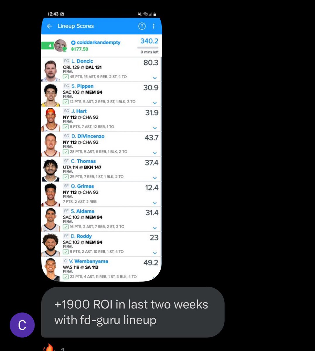 fd_guru's tweet photo. NBA GIVEAWAY

Giving away a NBA Season Membership to ONE RETWEETER

Must be following me to win. Let’s continue our good run! You can still get deals, message me 📈 https://t.co/pl4NjkidgA