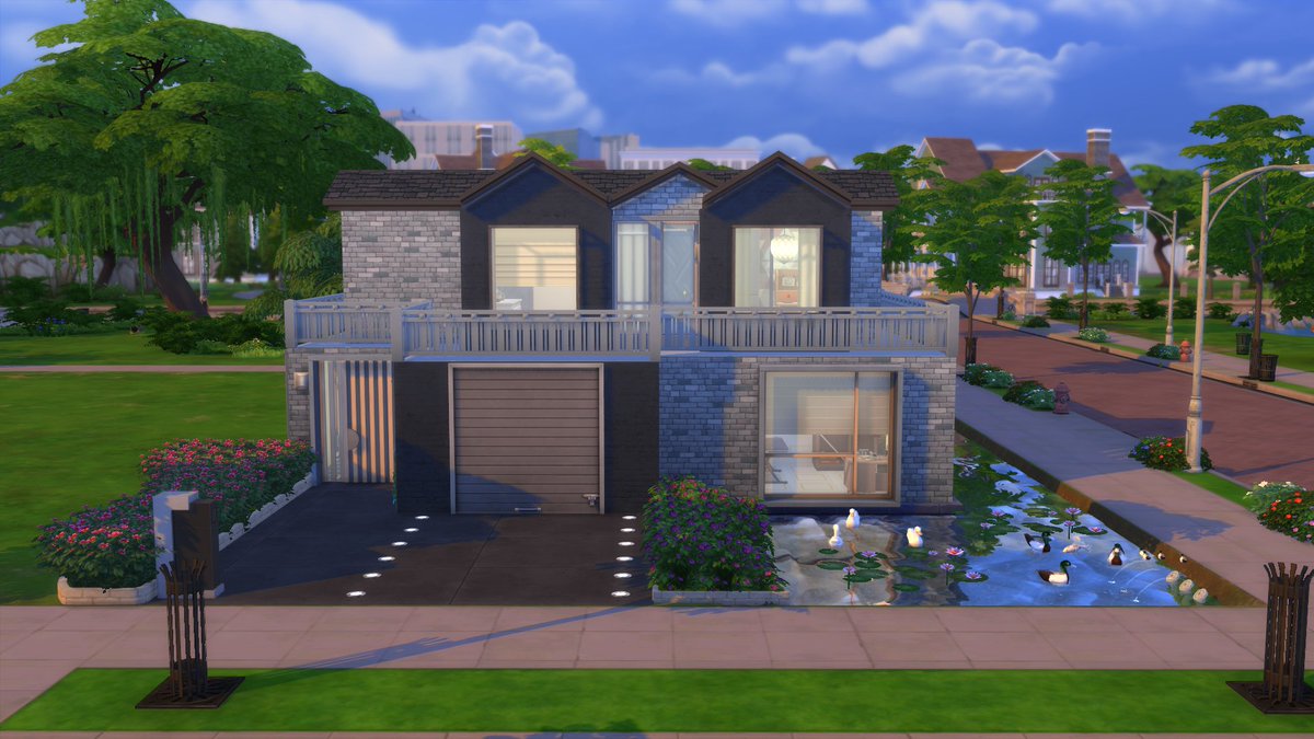 Al3ria's tweet image. This is my entry for a shell challenge. You can download the house on my gallery.

Name/nombre: Croqueshell 7
Type/tipo: Residential  
Size/tamaño: 30x20  
ID: AlleriaSimmer   

#TheSims4 #NoCC #SimJammers #ShowUsYourBuilds @TheSimmersSquad @SimJammers