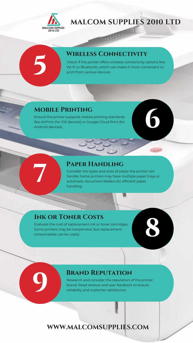 2010Malcom's tweet photo. Buying a printer can be a significant investment, and it's essential to consider various factors to ensure that you choose the right one for your needs.
 Here are some things to know before buying a printer.

#DigitalPrinting #printingsolutions #printers #malcomsupplies #Uganda https://t.co/yiaNfIcll0