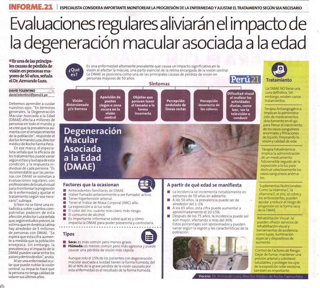 TrendPE's tweet photo. 👀 La Degeneración Macular Asociada a la Edad (DMAE) afecta a millones de personas en todo el mundo y se cree que la prevalencia aumenta con el envejecimiento de la población. Conoce cuáles son los síntomas en la siguiente nota. 👉https://t.co/v9RxShL6p0 https://t.co/JSLQggYqWO