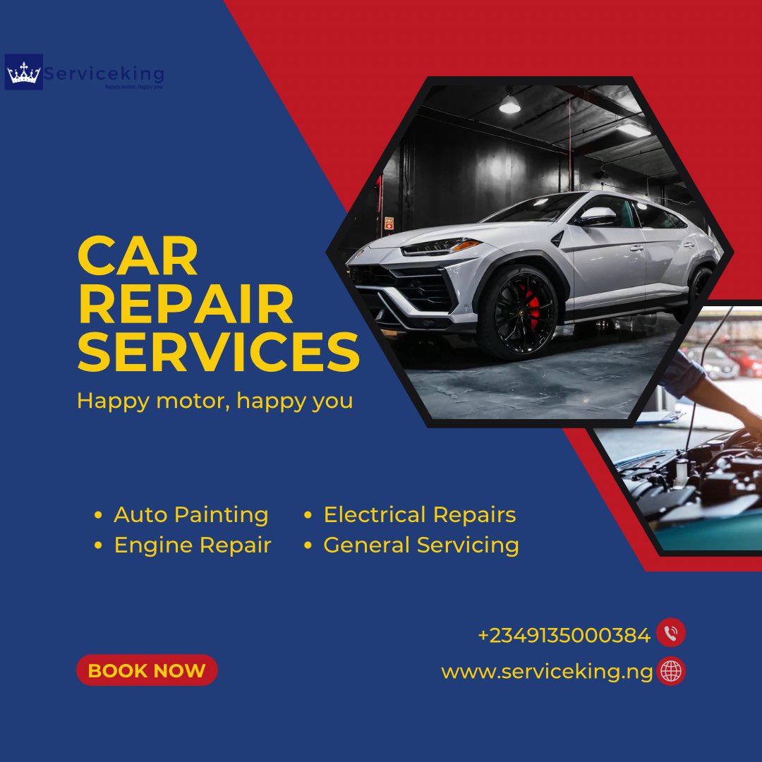 Book us now for all your vehicle needs ✅

#automechanic #carmechanic #car #cars #ibadanmechanic #carautos #carlovers #carsofx #carsoftwitter #carrepaircompany #carrepair #carrepairworkshop #mechanic #mechanicworkshop #servicekingnigeria #serviceking
