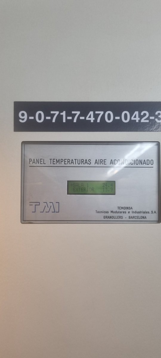 RLarumbe's tweet photo. @Renfe Transporte sostenible a 24,4 ⁰C https://t.co/sqTNwZGLRq