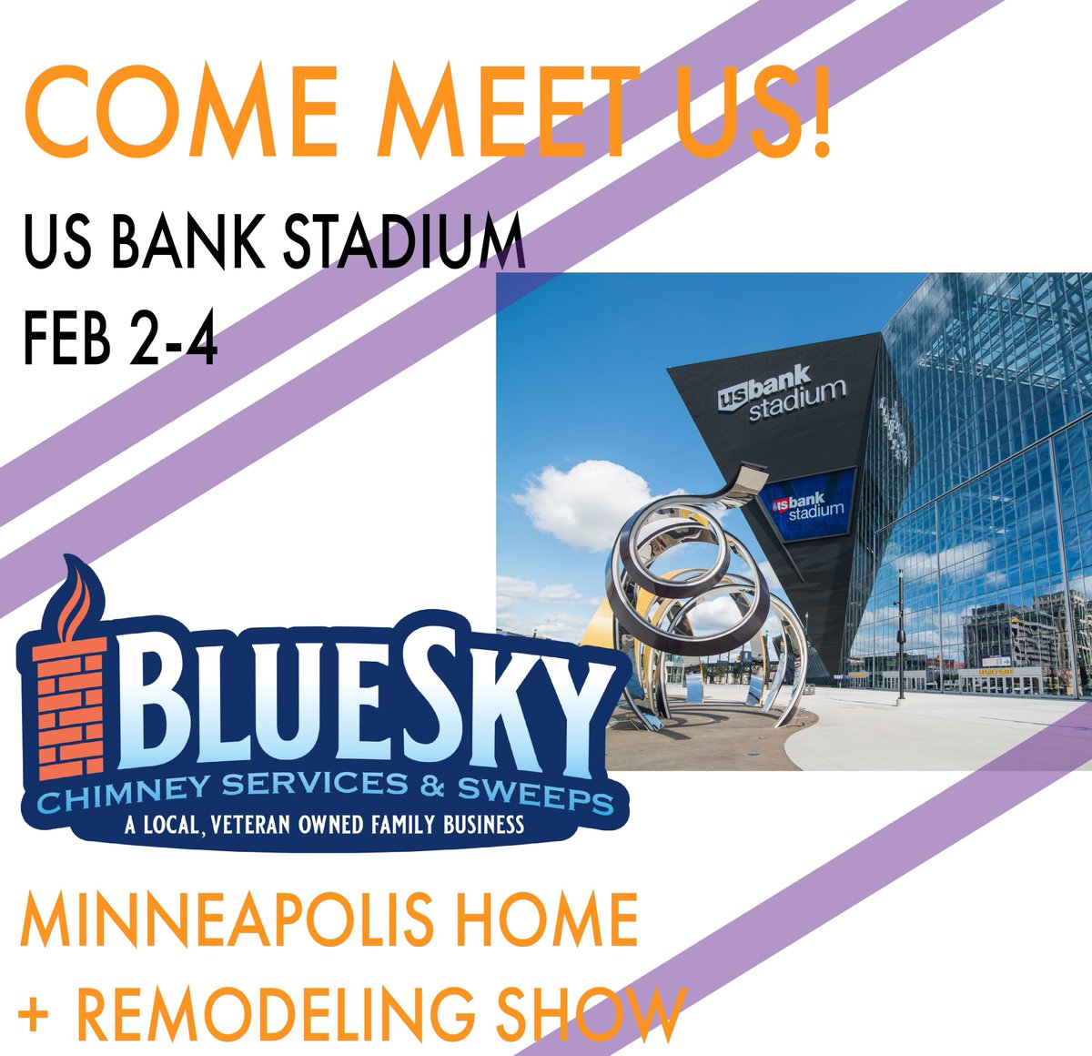 Come meet us at the Minneapolis Home + Remodeling Show hosted at the US Bank Stadium in Downtown Minneapolis. We are excited to start the new year with a great show at the Bank. 
#minneapolis #minneapolishomeandremodelingshow
#USBANK #SKOL