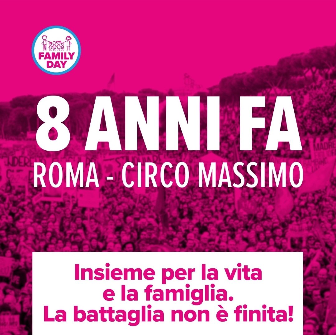 SimoPillon's tweet photo. #Familyday
insieme per la #vita e la #famiglia
La battaglia continua.
Noi c'eravamo. E ci siamo. 
E tu? https://t.co/PVsdrkKE4Y