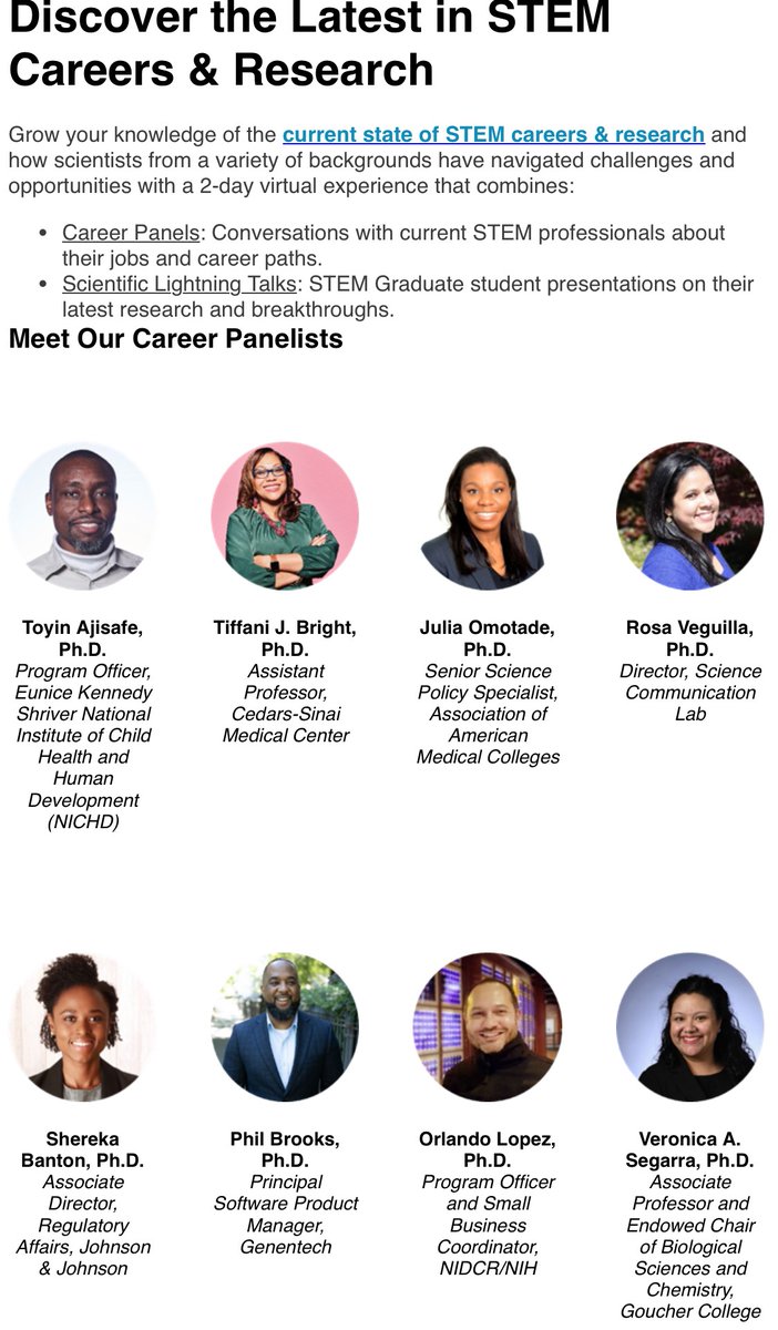 [March 3] #ABRCMS365 Career & #Research Summit 2-5:30pm EST on March 3rd.  Register for FREE/Learn about the groundbreaking research being done by diverse scholars across the globe: tinyurl.com/mr3455zp

#LSAMP #LSMRCE #LSAMPcommunity #LSAMPalliance #STEM
