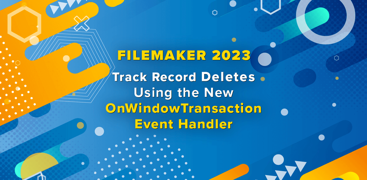 soliantconsult's tweet photo. 2024 is the year to master record tracking in #FileMaker.
Learn how to leverage the OnWindowTransaction event handler to effortlessly track record deletes with insights from our certified experts ➡️ https://t.co/cIWVmectV1
#FileMaker2023 #DataManagement #TechTips #Claris https://t.co/1yD4hTUXeP