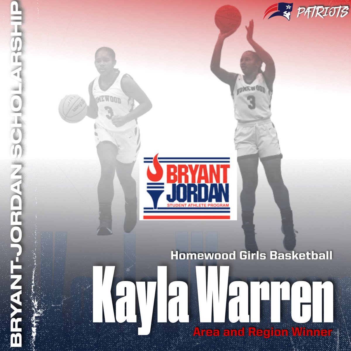 HWDgirlshoops's tweet photo. Congrats to Kayla Warren on being the area and region winner of the Bryant-Jordan scholarship! https://t.co/zAxWcfyYAU