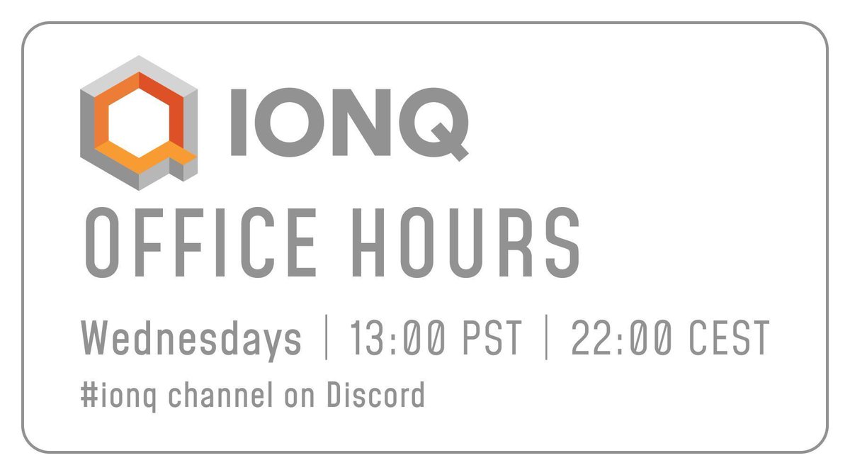 unitaryfdn's tweet photo. 🚀 IONQ is hosting their office hours on the UF Discord. Engage on a live-chat with our quantum experts and stay up-to-date with the latest breakthroughs!
📞 Join us on #communitychannel on Discord to learn more.
🔗 Discord: https://t.co/ty9WPl3xTw https://t.co/e3SgzSb1LY