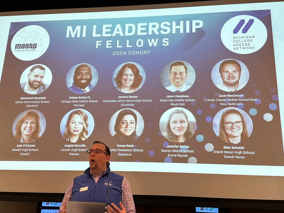 massp's tweet photo. MASSP & MCAN are focused on building principal ranks and preparing future building leaders. We are excited to launch the Michigan Leadership Fellows program, a cohort of current Assistant Principals with Principal potential. @MICollegeAccess @MASASupts @mieducation https://t.co/AtNbuUqijE