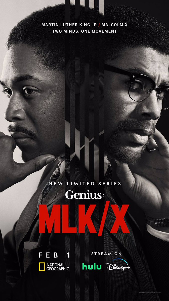 #GeniousMLKX redefines the narratives of Malcolm X and Martin Luther King Jr., revealing their distinct approaches as complementary paths towards a shared goal, rather than opposing ideologies. @NatGeoTV @DisneyPlus @hulu