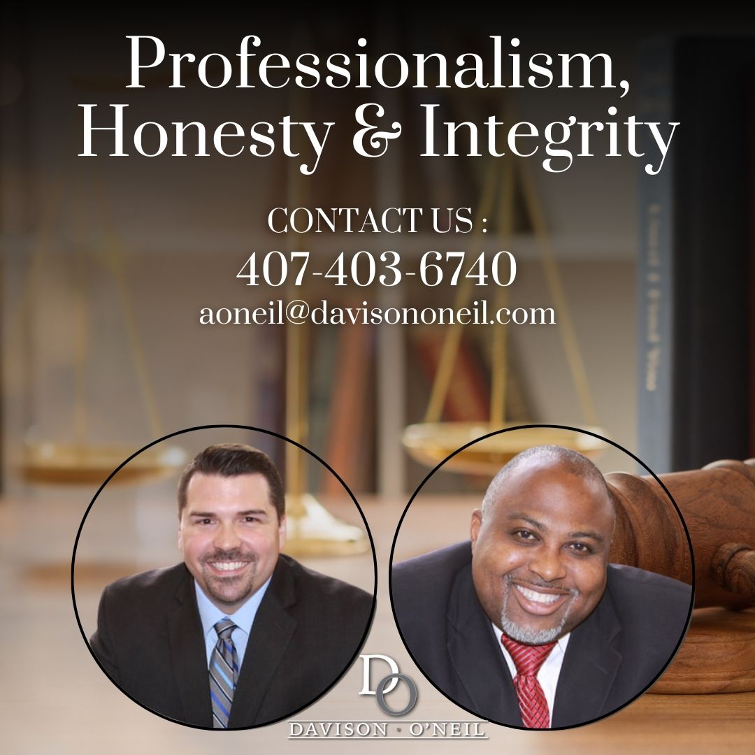 davisononeil's tweet photo. At Davison &amp; O'Neil, these values are at the core of everything we do.

📞 (407) 403-6740
💻 https://t.co/7O6bqEIJQL 
#floridaattorney #orlandoattorney #legal #orlandoattorneys #personalinjury #debtharassment #foreclosure #homeownersinsurance https://t.co/Gz6bj9PMNS