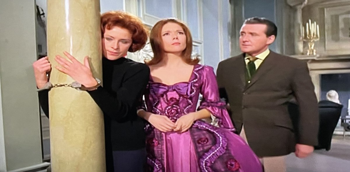 TimeLordDrew61's tweet photo. Back to the 1960’s. Didn’t we get the vote? Escape in Time . The Avengers. #TheAvengers #JohnSteed #PatrickMacNee #DianaRigg #EmmaPeel #EscapeInTime #Series5 https://t.co/A96aHg8q2k