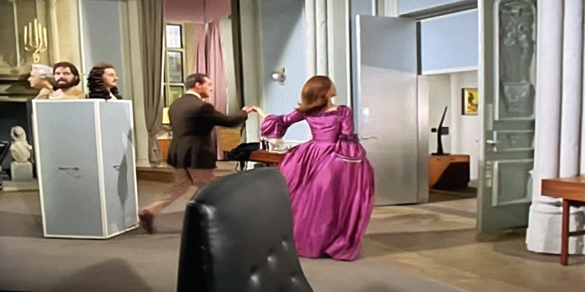 TimeLordDrew61's tweet photo. Back to the 1960’s. Didn’t we get the vote? Escape in Time . The Avengers. #TheAvengers #JohnSteed #PatrickMacNee #DianaRigg #EmmaPeel #EscapeInTime #Series5 https://t.co/A96aHg8q2k