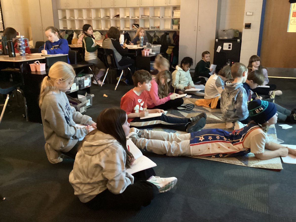 Our class enjoyed video conferencing with #DiaryofaWimpyKid author <a href="/wimpykid/">Jeff Kinney</a> . They even got to participate in a live “draw along” of the main character Greg. We can’t wait for our next #bookbreak !