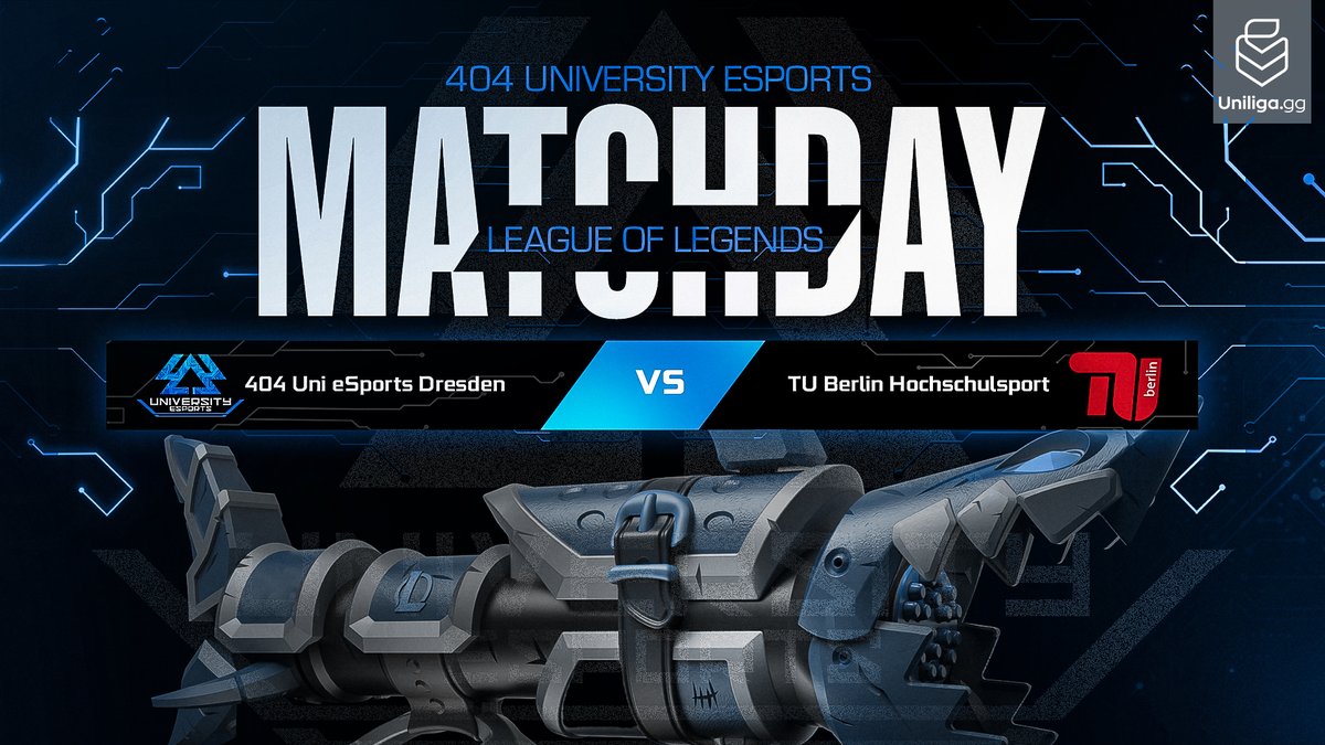 404_uni_esports's tweet photo. Der nächste Schritt zum Klassenerhalt! 🫡 Runde 3 im Lower Bracket der @uniligaGG-Relegation! 👊
⏰ 19:00 Uhr
🆚 @TUBerlin
🔼 #Pollmann
🔁 #Mango
▶ #Cloudxx
🔽 @Thomson_League
🛡 @zyres_lol
🔴 LIVE auf https://t.co/5TIPz7z0Nr
AUF GEHTS 404!💪
#404UE #404WIN #LIMITSNOTFOUND https://t.co/rR8X0vlpW3