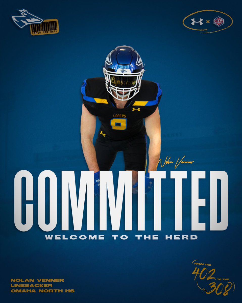 Nolan Venner (@nolan_venner) on Twitter photo Committed🔵⚪️ #golopers
<a href="/UNK_Football/">UNK Football</a> <a href="/CoachRHeld/">Ryan Held</a>
<a href="/OPS_VikingsFB/">Omaha North High School Football</a> <a href="/CoachMartin52/">Larry Martin</a> Committed🔵⚪️ #golopers
<a href="/UNK_Football/">UNK Football</a> <a href="/CoachRHeld/">Ryan Held</a>
<a href="/OPS_VikingsFB/">Omaha North High School Football</a> <a href="/CoachMartin52/">Larry Martin</a>