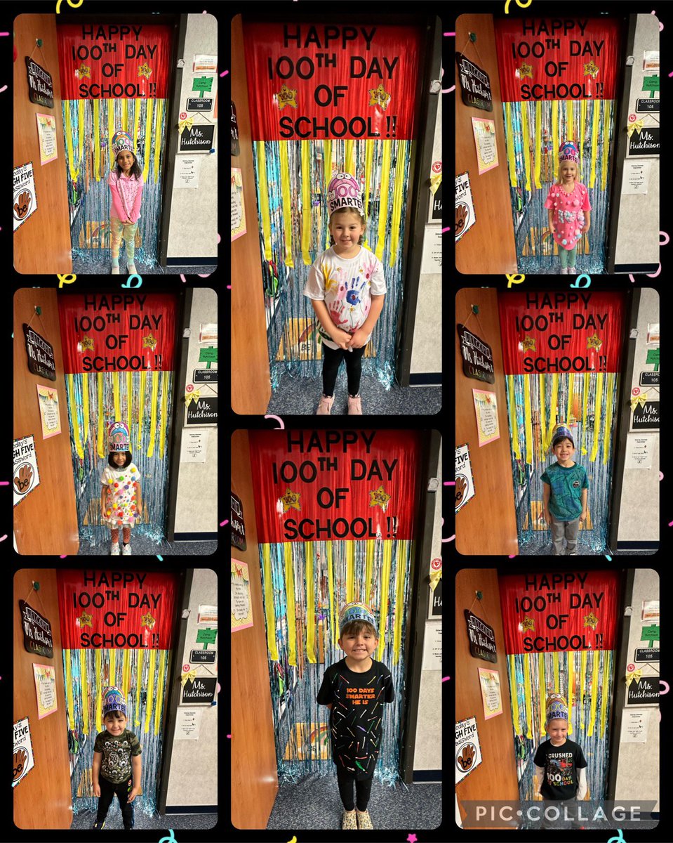 MsHKinderCrew's tweet photo. Weβre cute and we know it!!! π€©ππ― #happy100thday #100thdayfun #100thingsonashirt @LindseyElem https://t.co/YanAh6NU8B