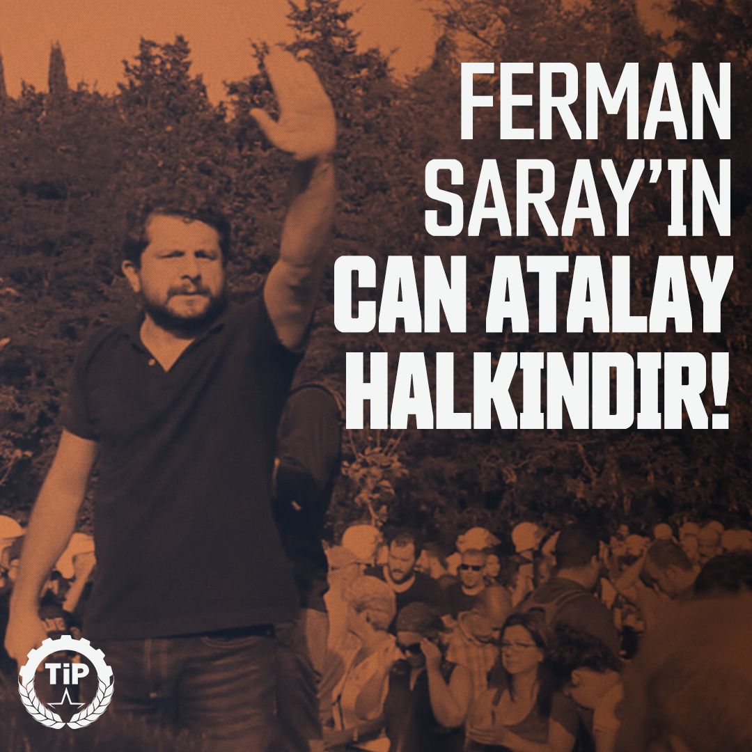 SsylstBrkt's tweet photo. Ferman Sarayın
Meydanlar Halkındır !
Ferman Sarayın 
Can Atalay Halkındır !
Hatay halkının iradesini yok sayanlara cevabı Hatay halkı verecektir ! 
Anayasayı çiğneyerek suçlarına yeni suçlar ekleyenler, hepiniz YARGILANACAKSINIZ
#CanAtalay 
#CanAtalayaÖzgürlük https://t.co/9s5SjRSTKO
