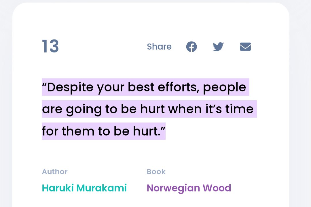 Tejaswi_Payal's tweet photo. “Despite your best efforts, people are going to be hurt when it’s time for them to be hurt.” https://t.co/fC0K2MqEWA