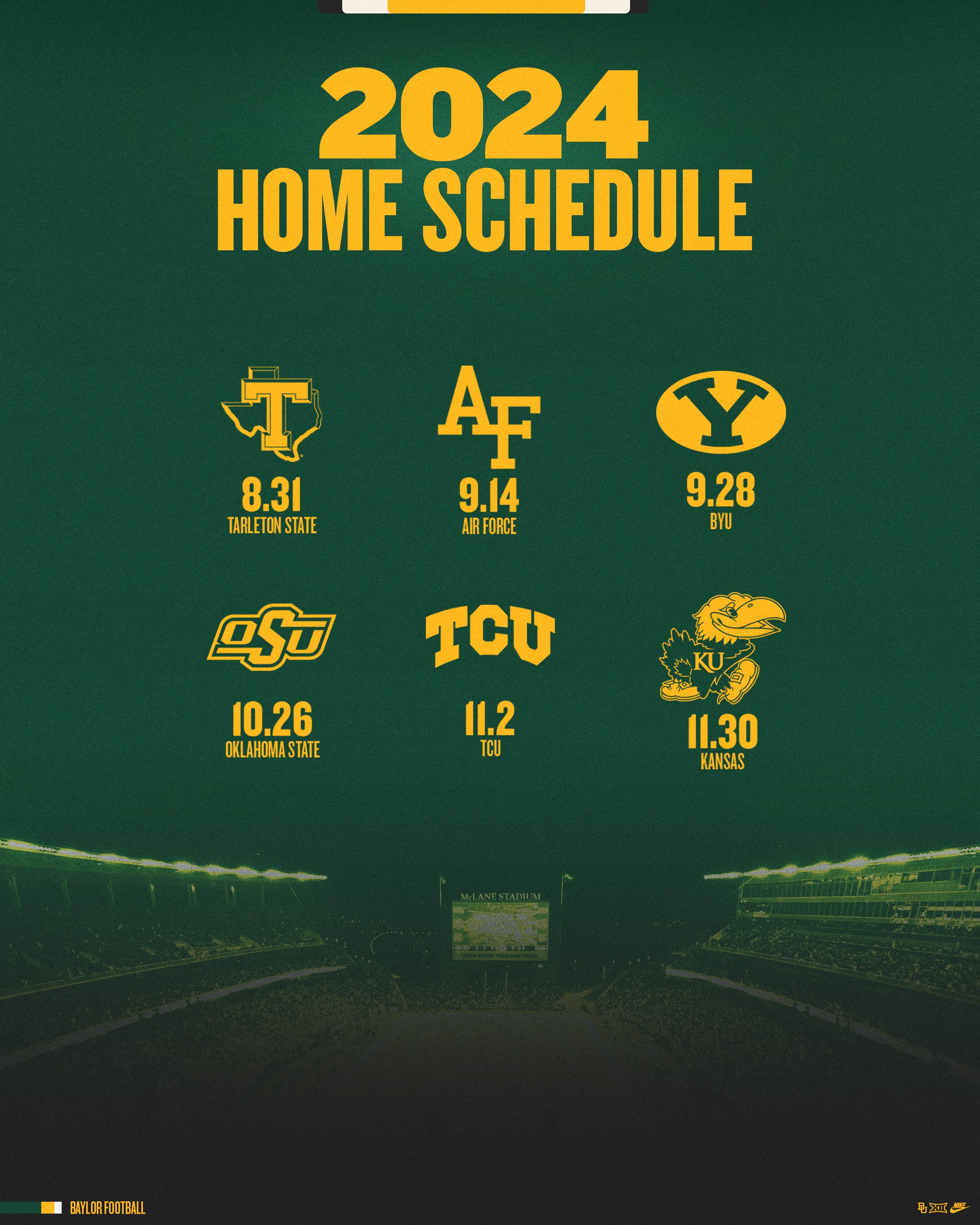 Baylor Football Schedule 2024 Tickets Joyan Malvina