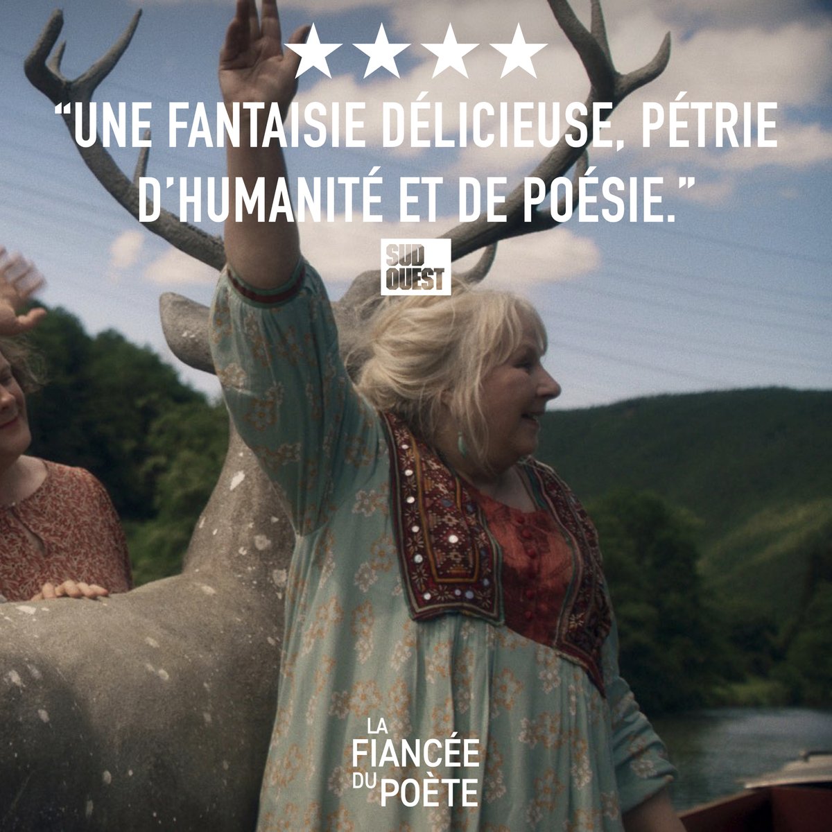 Après une pause de 10 ans, Yolande Moreau nous choie avec une nouvelle comédie sur l’importance de l’amitié dans laquelle elle a versé tout son coeur ❤️

Ne ratez pas votre chance de voir LA FIANCÉE DU POÈTE 💌 sur grand écran 👇
ouvoir.ca/2023/la-fiance…