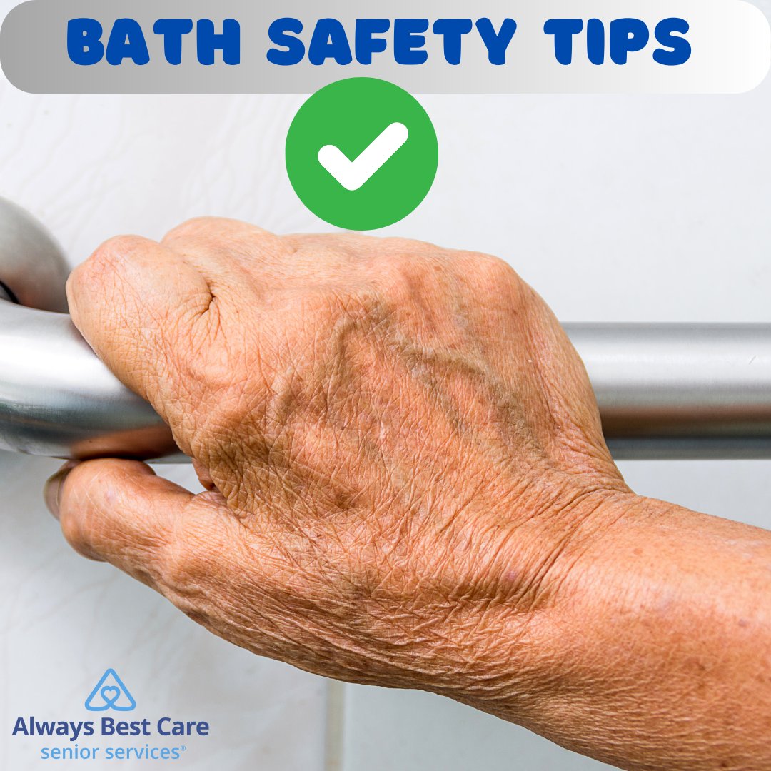 Installing solid rails will reduce the likelihood of slips and falls in Shreveport. Get your Elderly Home Safety Checklist Here: alwaysbestcare.com/resources/home… #Blog #BathSafetyMonth #Tips #PreventInjury #ElderlyFalls #HomeSafety #Educational #AlwaysBestCare #SeniorServices