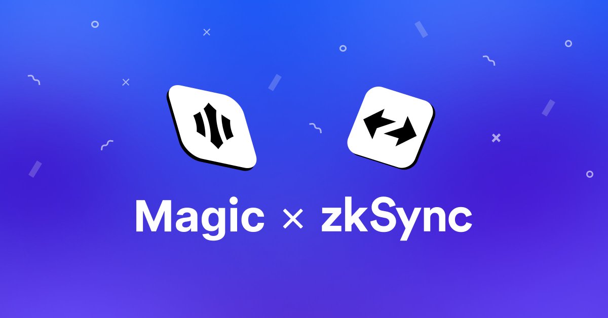 1/4 We're thrilled to offer strategic support for @zkSync, unlocking Ethereum's true potential for mainstream adoption through ZK-tech. 

The end result? A more accessible and inclusive Web3 future. 

#zkSync #Magic #Web3

magic.link/posts/zksync-m…