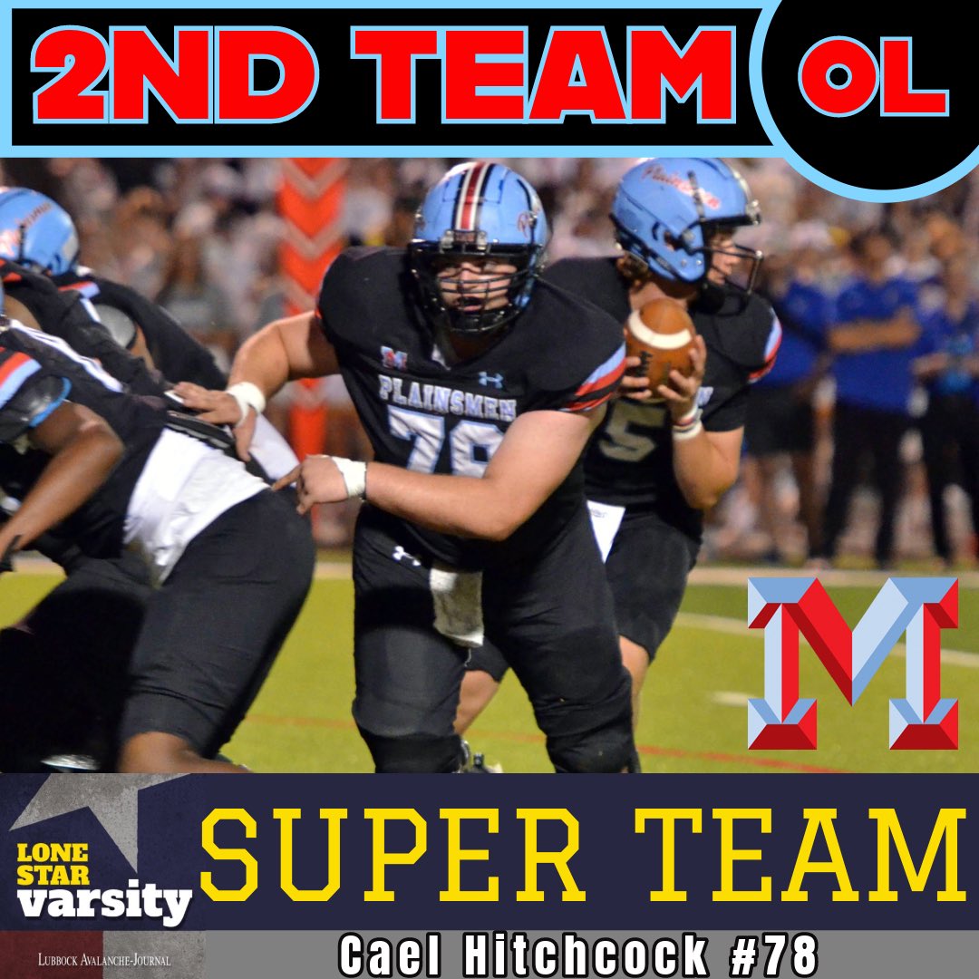 Congrats Cael Hitchcock on being selected to the @LoneStarVarsity Super Team! <a href="/CoachThrash/">Judd Thrash</a> <a href="/AthleticsLISD/">Lubbock ISD Athletics</a> <a href="/montereyhs/">Monterey High School</a> <a href="/806hsscmedia/">Jasone Pearson</a> <a href="/RandyRosetta/">Randy Rosetta</a> <a href="/byStephenGarcia/">Stephen Garcia</a>