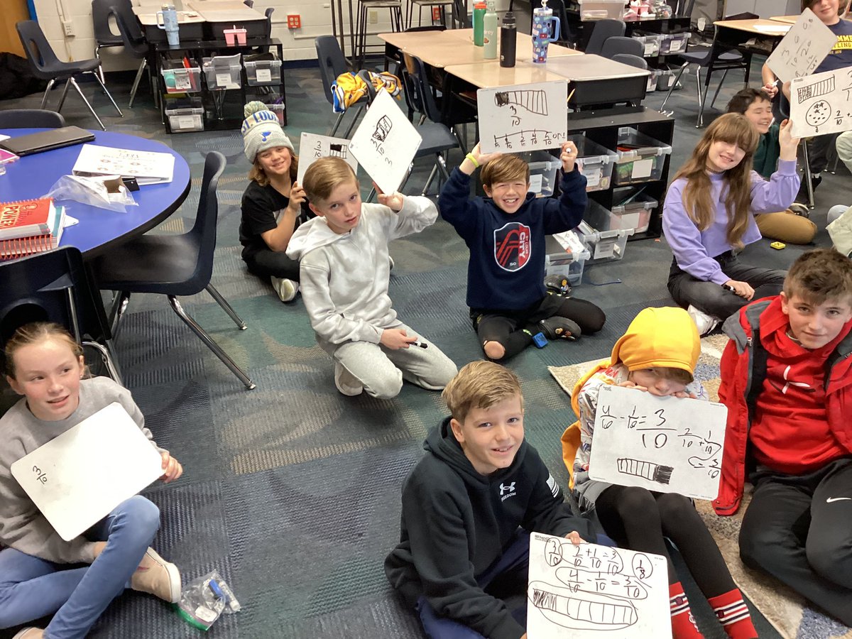 Look at all these different ways students can show parts of a whole! #fractionsfractionsfractions