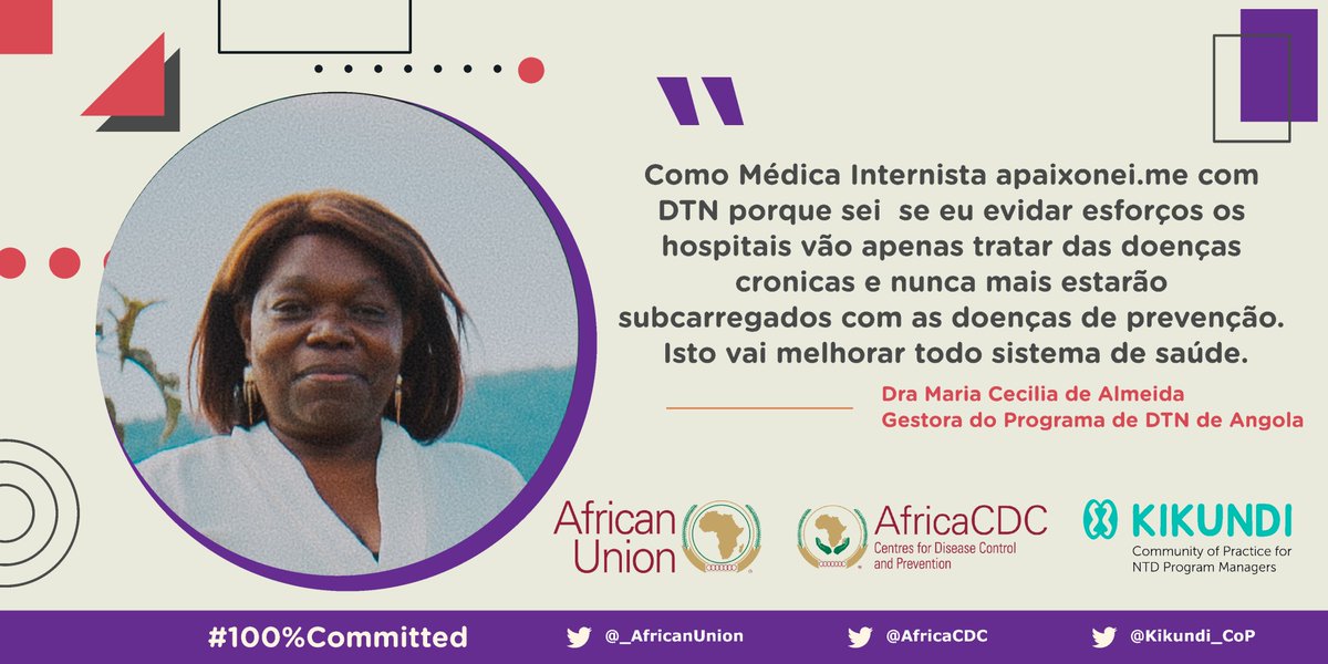 🧐Uma perspectiva apaixonante sobre as #DTN! O Dr. Cecilia, membro da comunidade de prática @Kikundi_CoP, destaca a importância de prevenir as doenças tropicais negligenciadas para aliviar a pressão sobre os sistemas de saúde. #DiaMundialdasDTN 🌍✨ @AfricaCDC @_AfricanUnion
