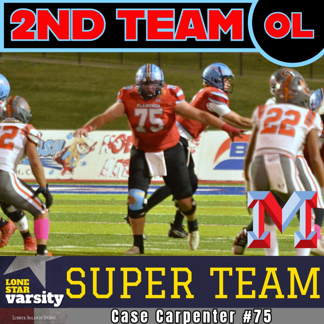 Congrats <a href="/CaseCarpenter75/">Case Carpenter</a> on being selected to the @LoneStarVarsity Super Team! <a href="/CoachThrash/">Judd Thrash</a> <a href="/AthleticsLISD/">Lubbock ISD Athletics</a> <a href="/montereyhs/">Monterey High School</a> <a href="/806hsscmedia/">Jasone Pearson</a> <a href="/RandyRosetta/">Randy Rosetta</a> <a href="/byStephenGarcia/">Stephen Garcia</a>