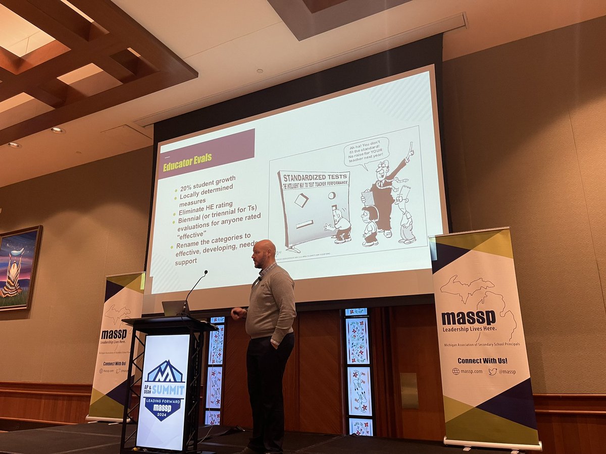 PrincipalLietz's tweet photo. Always a highlight of the conference, our AM keynote @BobKefgen talks about legislative priorities that are working their way those and coming. Changes to Prohibitive Subjects and Ed Evals are big parts of it! #MASSPAP24 @massp https://t.co/6uYu0CGxnK